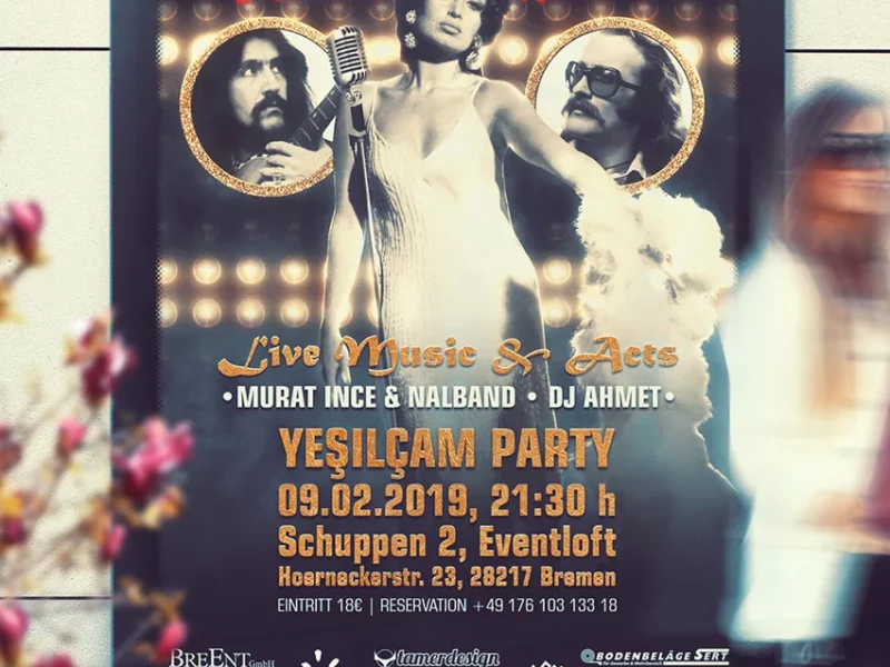 Yesilcam - Party- Flyerdesign